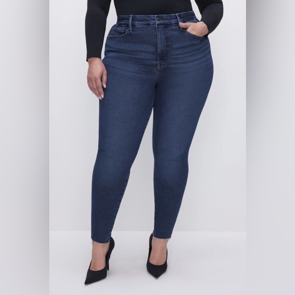 GOOD American Good Legs Raw Hem Jeans. Size 16. Pre-loved condition - Picture 5 of 8